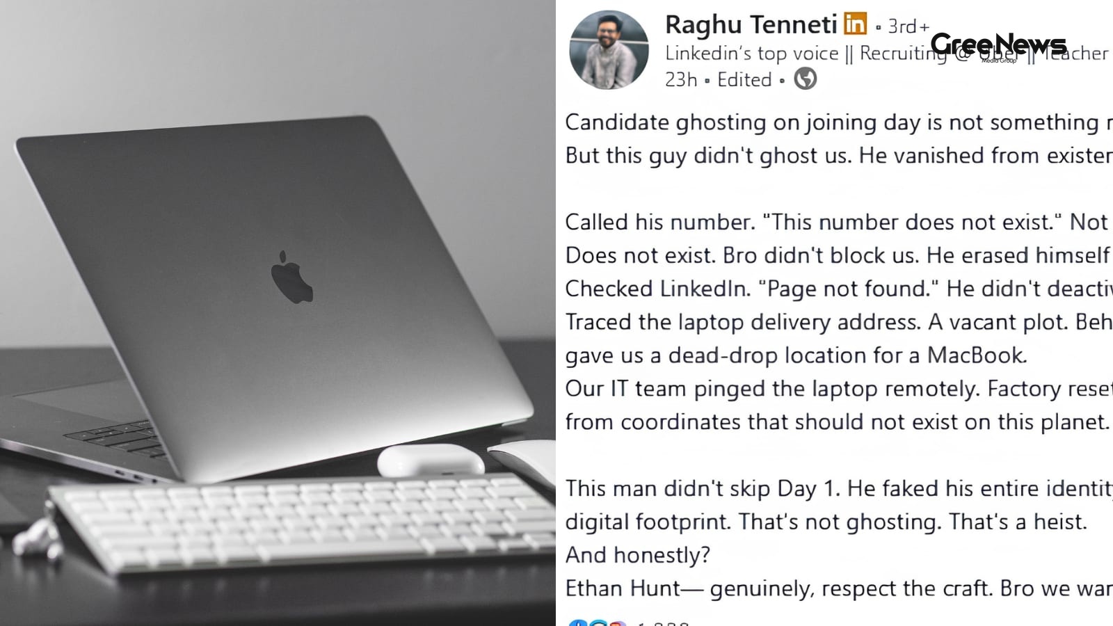 Candidate Vanishes After Receiving Company MacBook: A Recruitment Heist Story