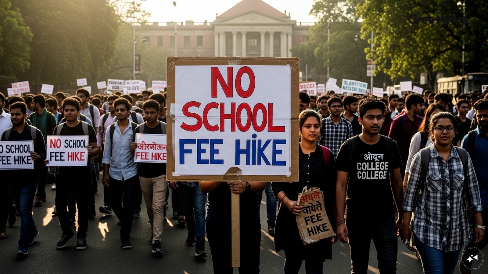 Parents Protest Fee Hike and Property Issues at Wisdom Tree School