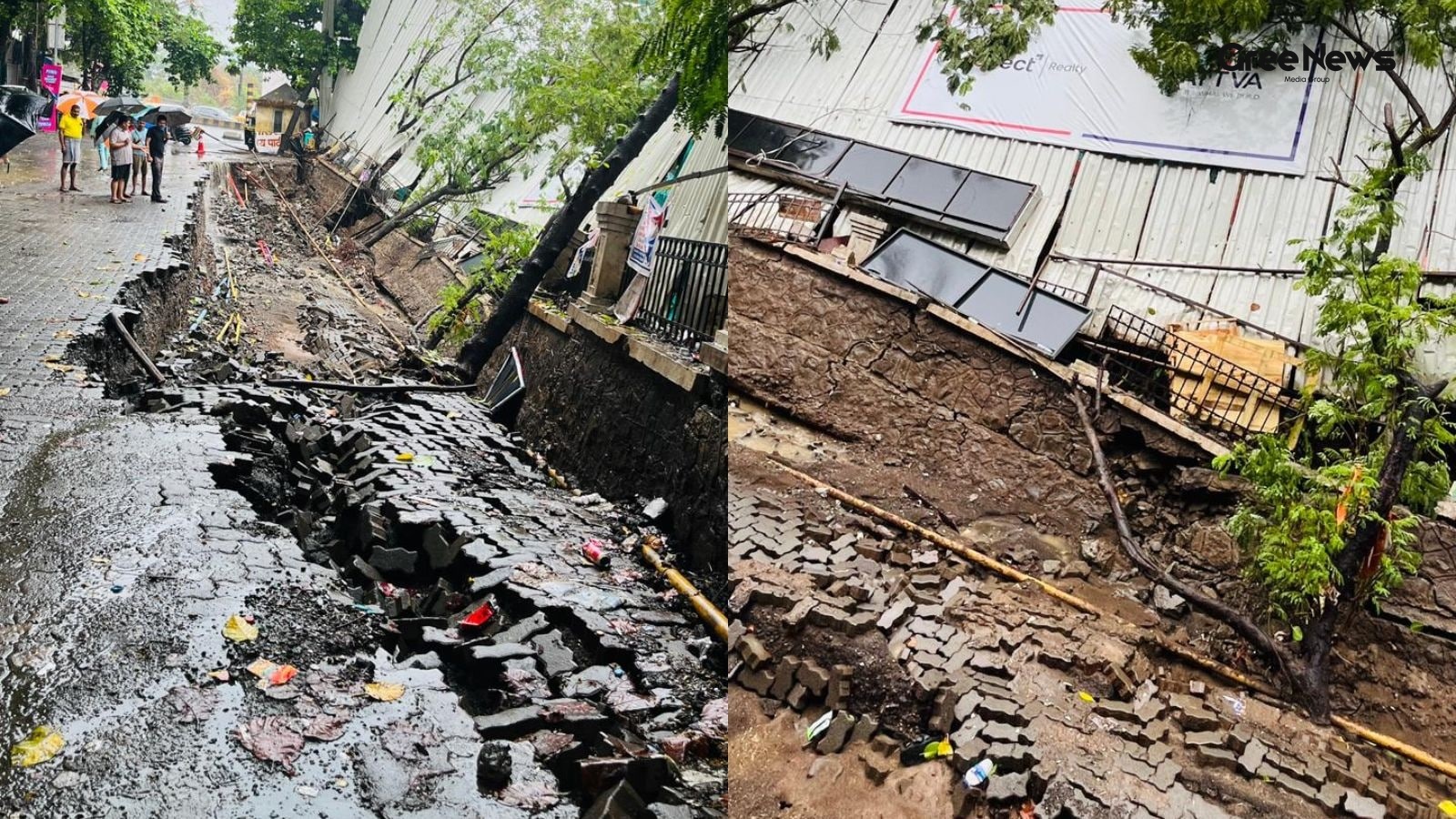 Mumbai Retaining Wall Collapse Amid Heavy Monsoon