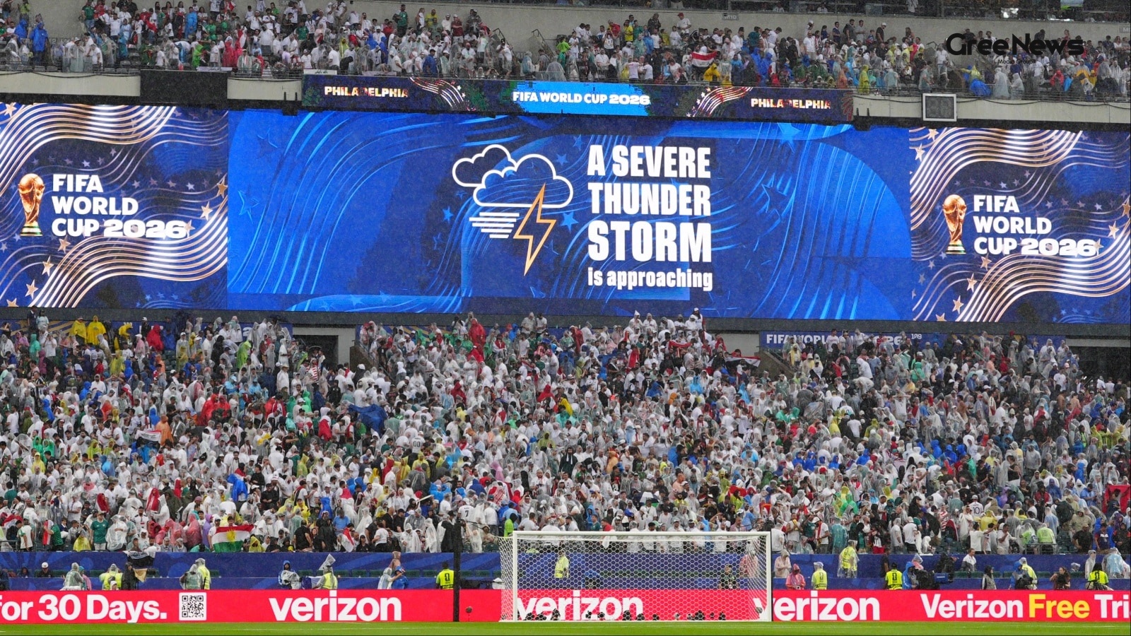 World Cup Match Disrupted by Severe Weather