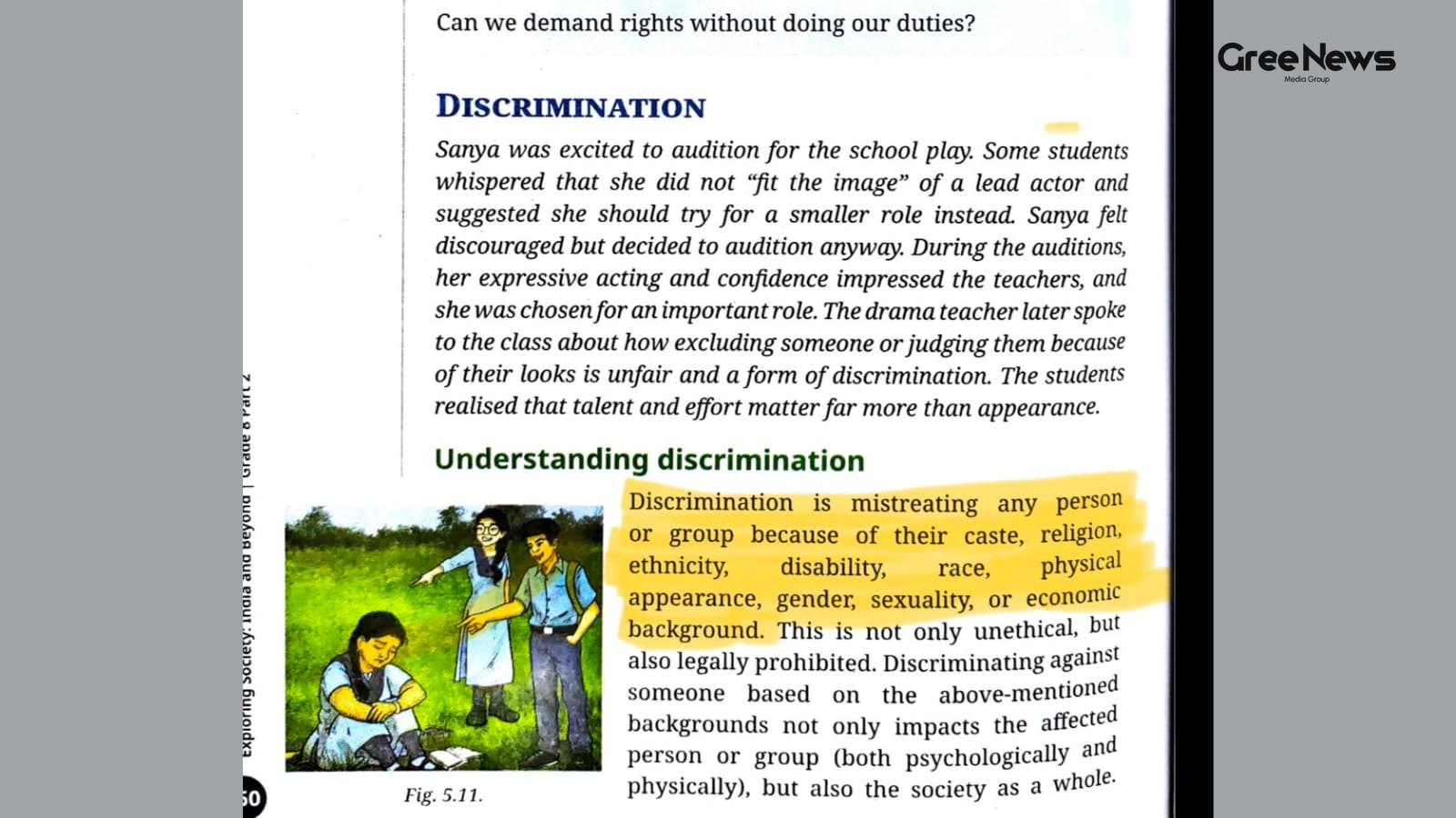 Recognizing Economic Background as a Reason for Discrimination in Education