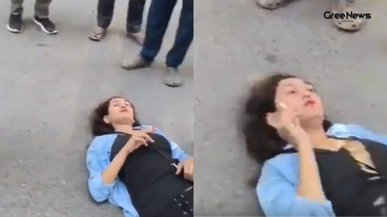 Viral Incident in Greater Noida: Woman Lying on Road Sparks Controversy