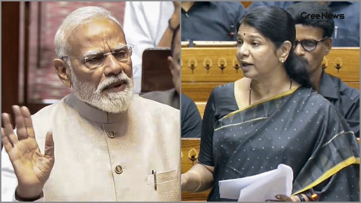 Kanimozhi Slams Modi’s ‘Kala Tika’ Remark as DMK Stands Firm in Black Protest