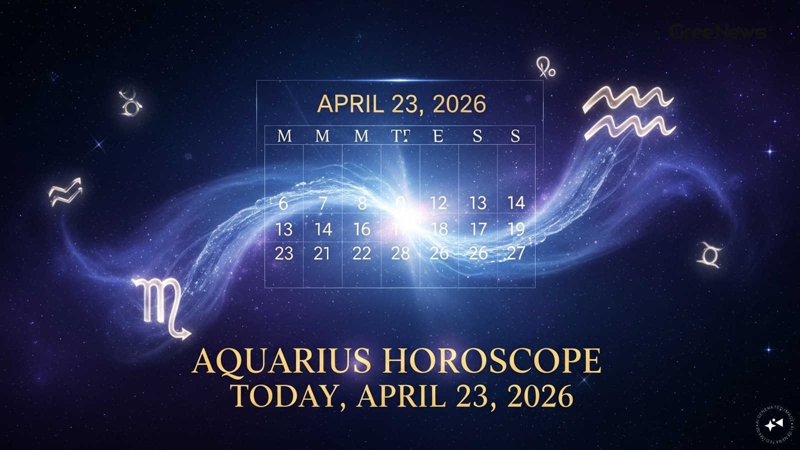 Aquarius daily horoscope illustration