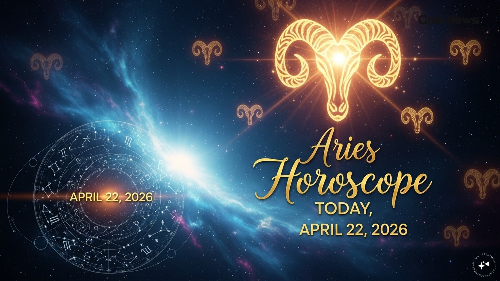 Aries daily horoscope illustration