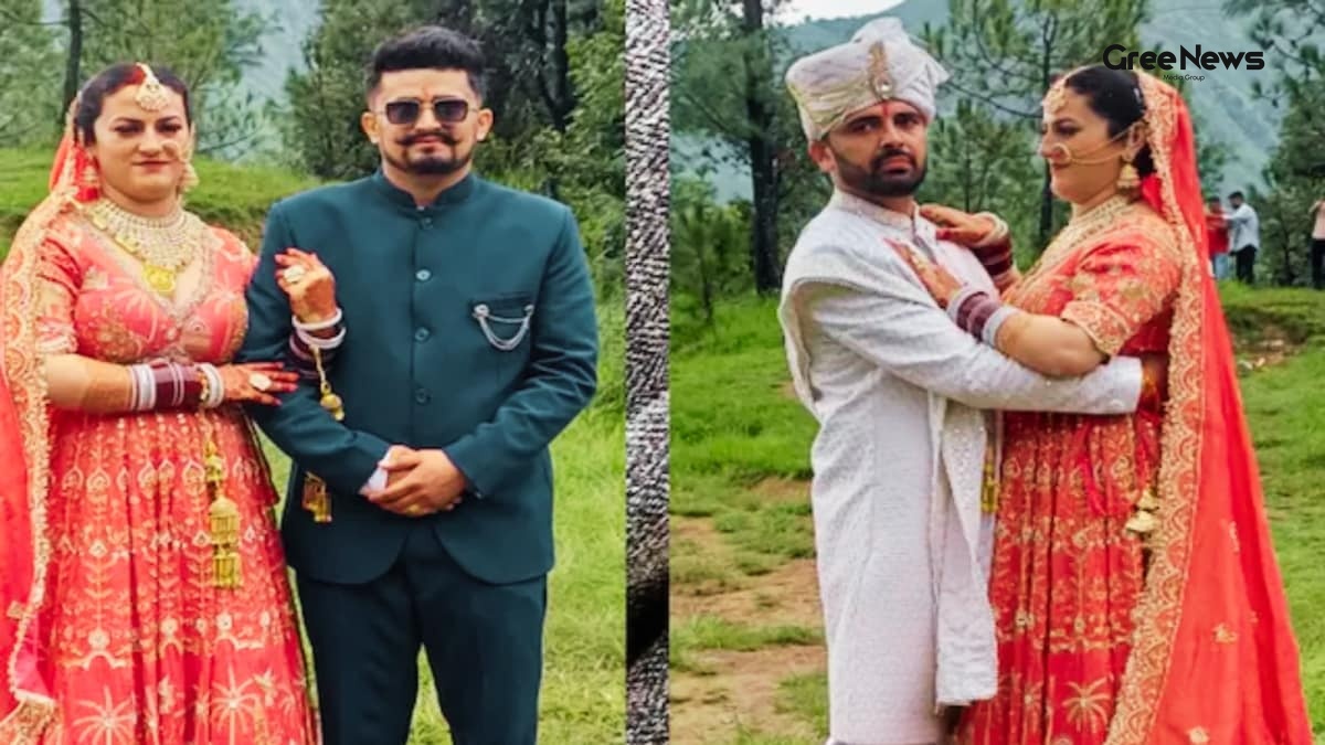 Sunita Chauhan with newborn baby girl and her two husbands