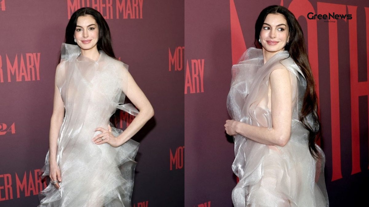 Anne Hathaway’s Sheer Lever Couture Gown Sets Trending News India Ablaze at Mother Mary Premiere