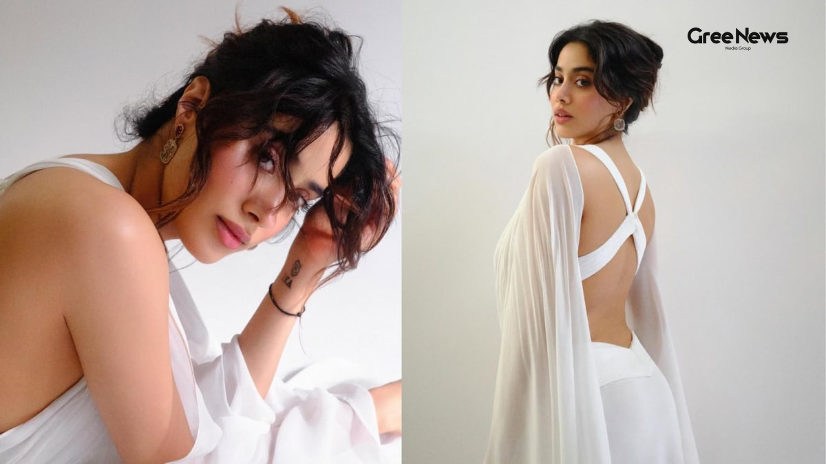 Janhvi Kapoor’s Angelic White Gown Steals the Show with Criss‑Cross Back – A Street‑Style Breakdown