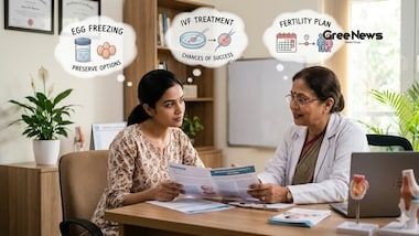 Egg freezing and IVF procedures in a modern clinic