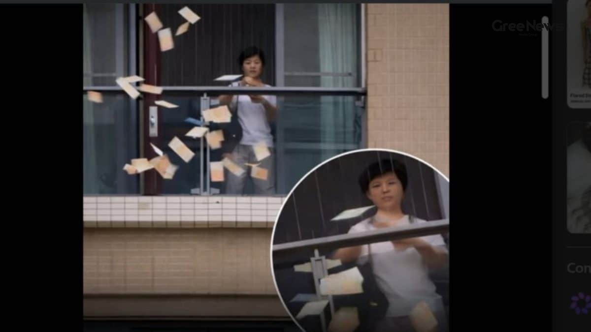 Money Storm in Shantou: Woman Hurls HK$2 Million From Balcony, Crowd Chaos Ensues