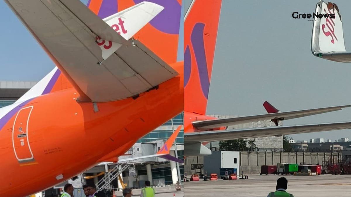 Breaking News: SpiceJet B737-700 Collides with Akasa Air Plane at Delhi Airport  Investigation Underway