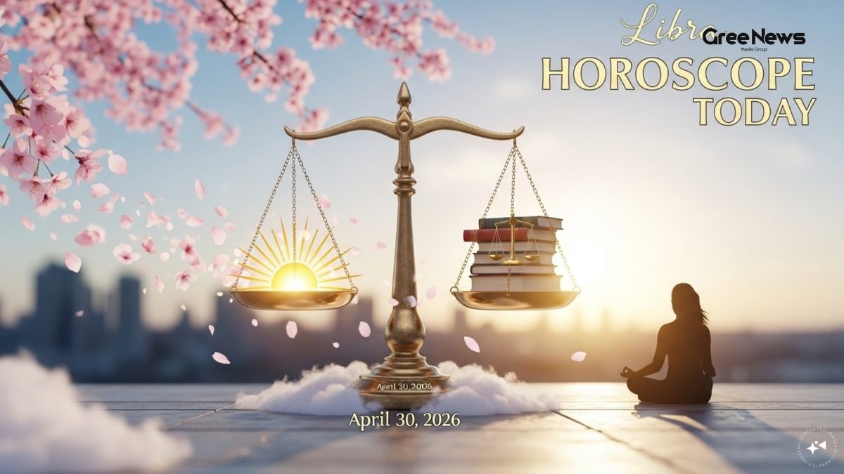 Libra horoscope illustration