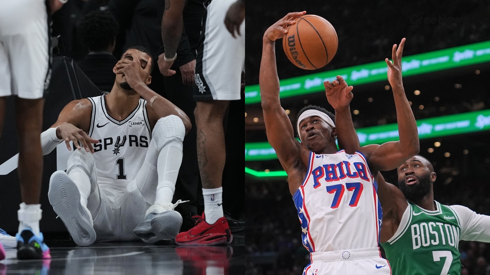 Trail Blazers Shock Spurs After Wembanyama’s Concussion While Edgecombe Sparks 76ers’ Comeback  A Playoff Drama Unfolds