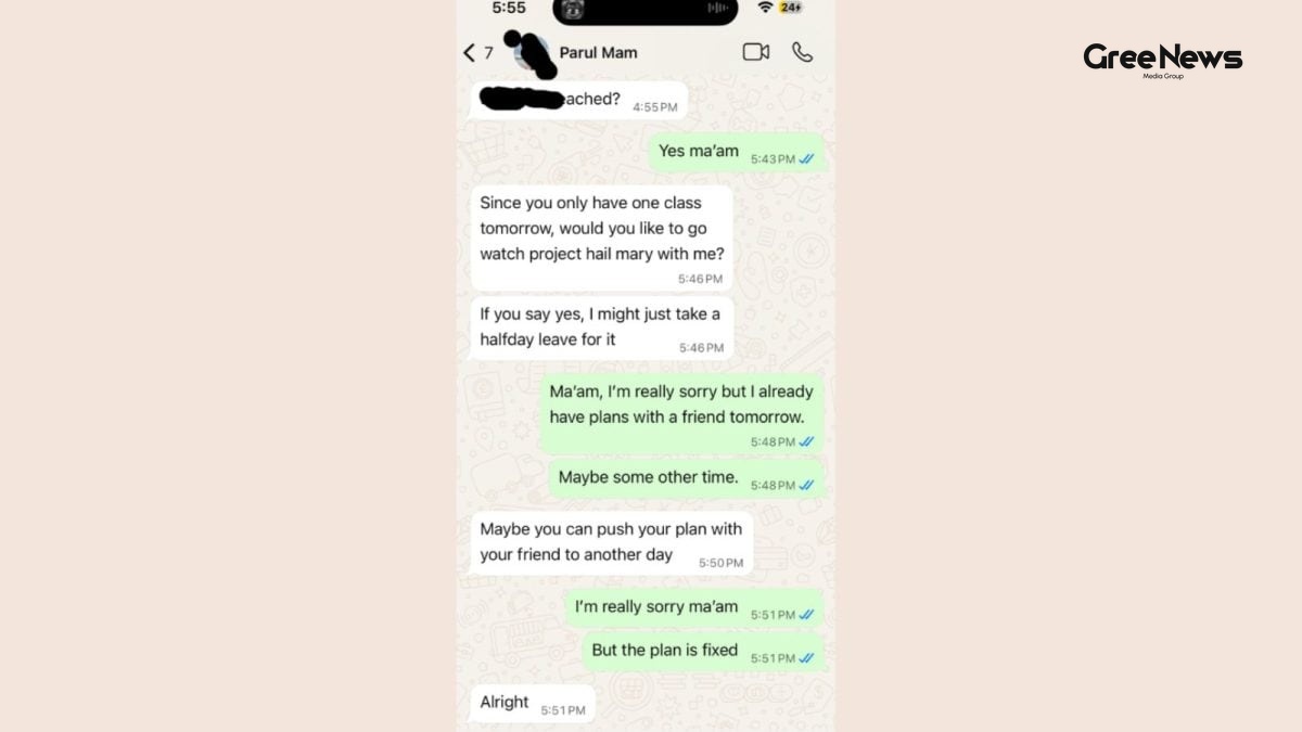 Student Exposes Teacher’s Movie Invitation on WhatsApp A Reddit Viral Storm