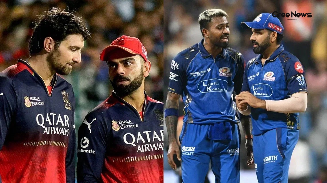 Tim David and Virat Kohli & Hardik Pandya and Rohit Sharma (GREE News : AFP Photos)