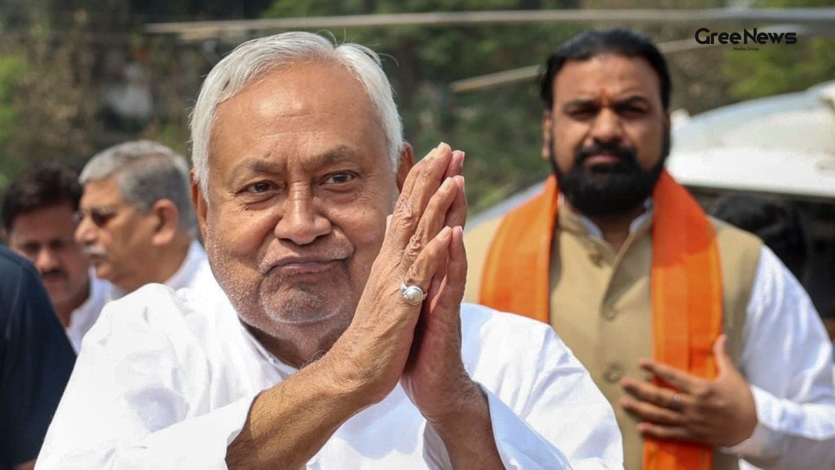 Nitish Kumar leaving the Chief Minister's office