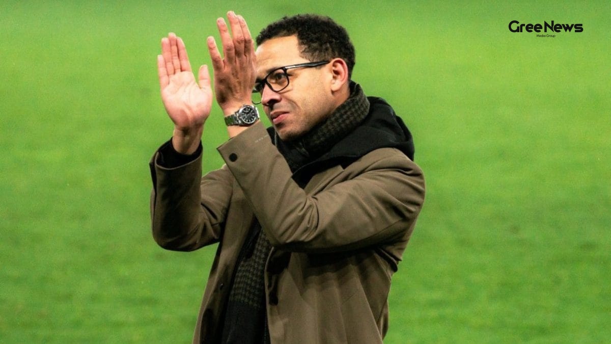 Liam Rosenior in Chelsea kit, labelled as potential next manager