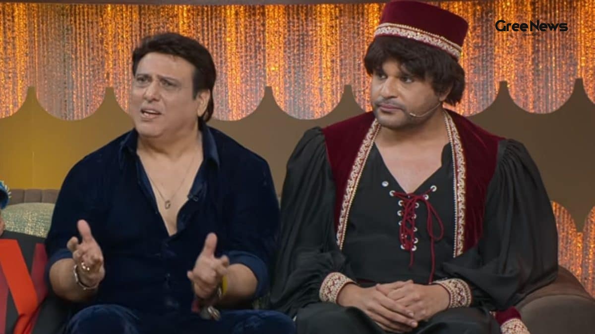 Govinda and Krushna Abhishek together during a family event