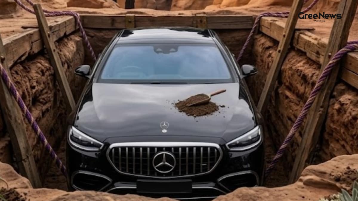 Chinese Family Buries Luxury Mercedes in Liaoning  A Shocking Tale That's Trending Across India
